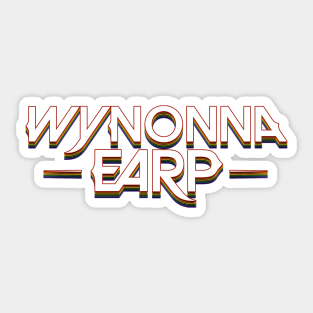 Wynonna Earp Pride Colors - White Sticker